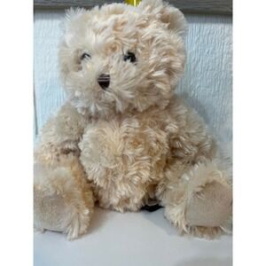 The Bearington Collection Plush Teddy Bear Cream Soft Fur